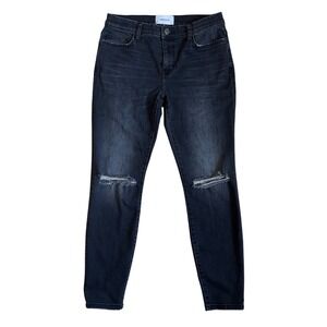 Current Elliott The Stiletto Skinny Jeans 28 Two Year Destroy Grey Distressed